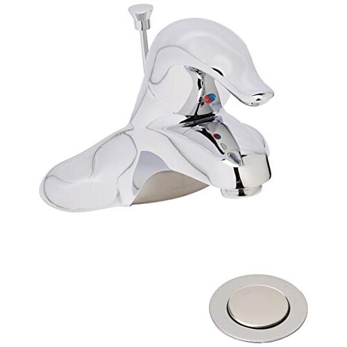 Moen L4621 Chateau Chrome One-Handle Low Arc Bathroom Faucet (Not CA/VT Compliant)